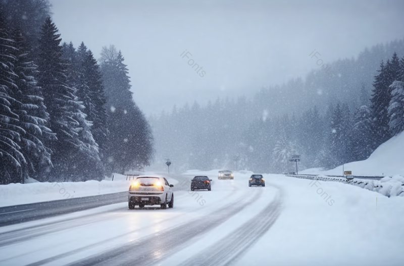 冰雪路面暴风雪天气摄影图,高清,摄影图,摄影图片,图片大全,摄影图免费下载